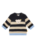 Steiff Sweatshirt in Schwarz/ Beige/ Hellblau