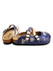 Calceo Clogs in Beige/ Blau