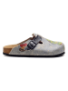 Calceo Clogs in Blau/ Bunt