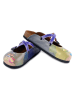Calceo Clogs in Lila/ Bunt
