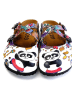 Calceo Clogs wit/meerkleurig