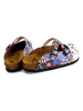 Calceo Clogs wit/meerkleurig