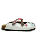 Calceo Clogs crème/meerkleurig