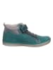 lamino Leder-Sneakers in Petrol