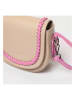 Victor & Hugo Paris Leren schoudertas "Erina" roze/beige - (B)19x (H)17 x (D)8 cm