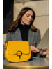 Victor & Hugo Paris Leder-Umhängetasche "Silvia" in Gelb - (B)23 x (H)18 x (T)7 cm