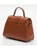 Victor & Hugo Paris Leder-Henkeltasche "Kay" in Camel - (B)28,5 x (H)20 x (T)8 cm