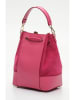 Victor & Hugo Paris Leder-Schultertasche "Livy" in Pink - (B)21,5 x (H)27 x (T)15 cm