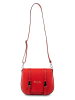 Victor & Hugo Paris Leder-Umhängetasche "Ruth" in Rot - (B)26 x (H)20 x (T)8 cm