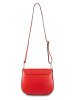 Victor & Hugo Paris Leder-Umhängetasche "Ruth" in Rot - (B)26 x (H)20 x (T)8 cm