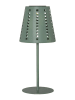 STAR Trading Solarna lampa stołowa LED "Sola" w kolorze zielonym - wys. 35 x Ø 15 cm