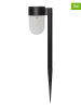 STAR Trading 2er-Set: LED-Solar-Gartenstecker "Cupola" in Schwarz - (H)29 cm