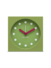 Remember Zegar stołowy "Garden" w kolorze zielonym - 9 x 9 x 4 cm