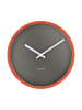 Remember Wanduhr "Mocca" in Anthrazit - Ø 30 cm