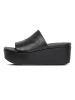 fitflop Leren sleehakslippers zwart