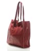 ORE10 Leder-Schultertasche "Aram" in Bordeaux - (B)34 x (H)28 x (T)12 cm