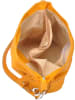 ORE10 Skórzana torebka "Roers" w kolorze żółtym - 34 x 24 x 12 cm