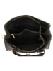 ORE10 Leder-Henkeltasche "Mida" in Schwarz - (B)35 x (H)25 x (T)11 cm