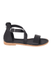 Miss Hera Leder-Sandalen in Schwarz