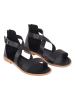 Miss Hera Leren sandalen zwart
