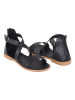 Miss Hera Leder-Sandalen in Schwarz