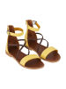 Miss Hera Leren sandalen geel