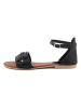 LAB78 Skórzane sandały w kolorze czarnym