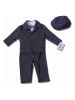 Hobea 5-delige doopoutfit "Elias" wit/donkerblauw