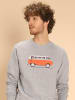 WOOOP Sweatshirt "Red Van" in Grau