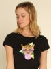 WOOOP Shirt "Bubble Gum Leo" in Schwarz