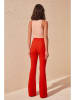 trendyol Spodnie w kolorze czerwonym