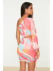 trendyol Jurk koraalrood/turquoise