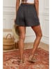 Fleur de Lin Leinen-Shorts "Boristo" in Anthrazit