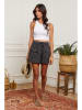 Fleur de Lin Leinen-Shorts "Boristo" in Anthrazit