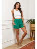 Fleur de Lin Leinen-Shorts "Boristo" in Grün