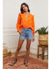 La Compagnie Du Lin Linnen blouse oranje