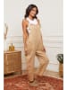 Joséfine Leinen-Latzhose in Beige