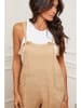 Joséfine Leinen-Latzhose in Beige