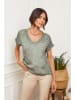 Joséfine Leinen-Shirt "Fabioza" in Oliv