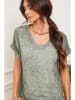 Fleur de Lin Leinen-Shirt "Fabioza" in Oliv