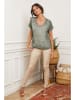 Joséfine Leinen-Shirt "Fabioza" in Oliv
