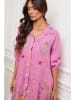 La Compagnie Du Lin Leinen-Kleid "Faroudja" in Pink