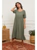 Fleur de Lin Leinen-Kleid "Gustaro" in Khaki