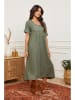 Fleur de Lin Leinen-Kleid "Gustaro" in Khaki