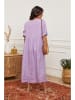La Compagnie Du Lin Leinen-Kleid in Lila