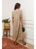 Joséfine Leinen-Kleid in Beige