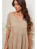 Joséfine Linnen jurk beige