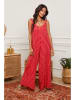 Joséfine Linnen jumpsuit rood