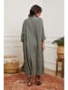 La Compagnie Du Lin Leinen-Cardigan in Khaki