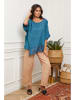 Plume Linnen blouse blauw